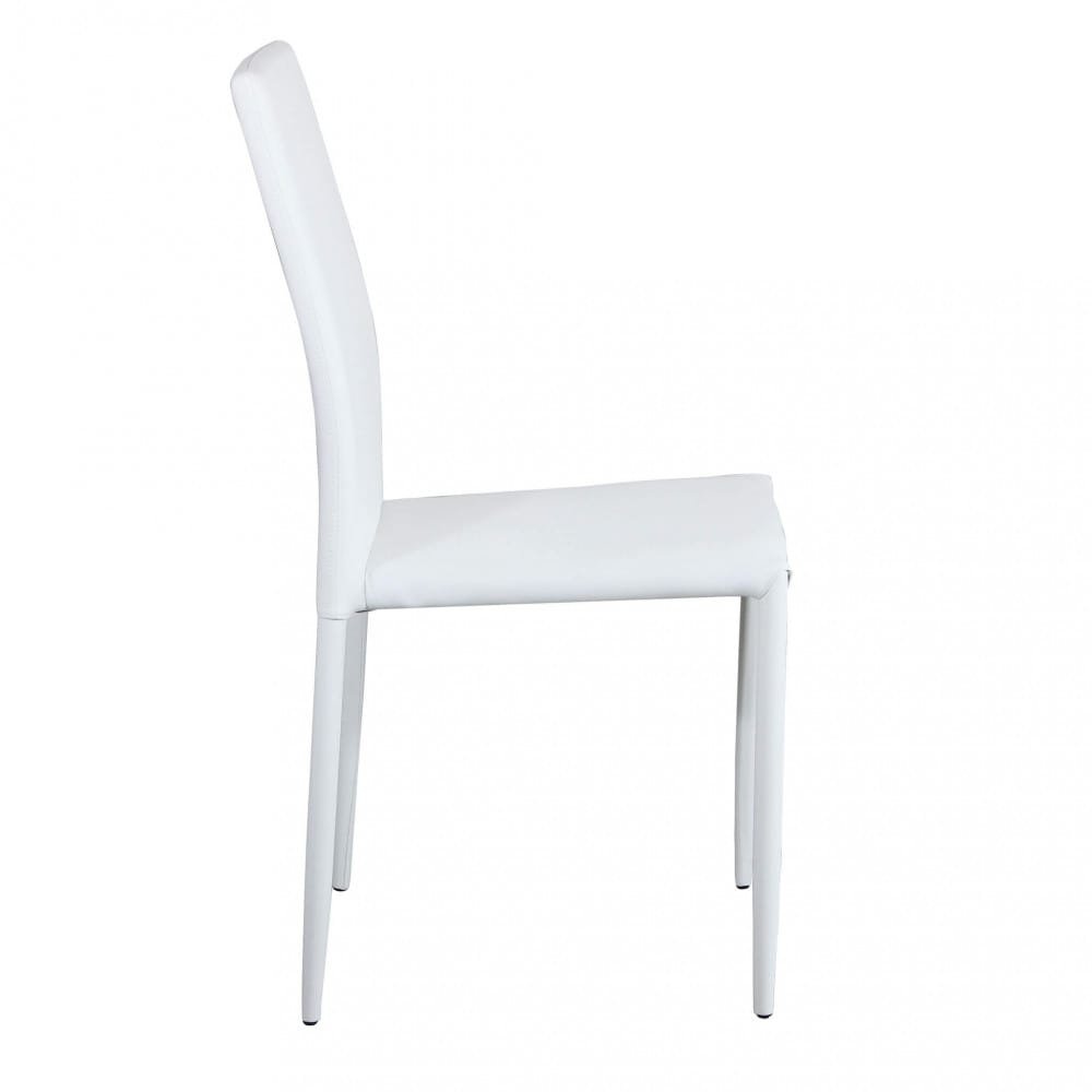 Sedia da Pranzo Moderna in Ecopelle,Acciaio cm 41x43x90 – RACHEL