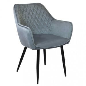 Poltrona per Sala da Pranzo in Velluto,Metallo cm 48x62x83 – CALLIOPE