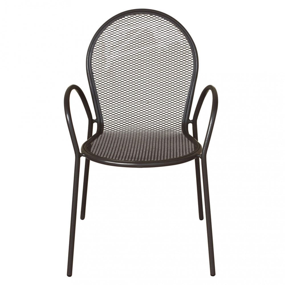 Poltrona da Giardino Impilabile in Acciaio cm 51x61x90 – JOEL