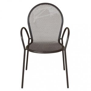 Poltrona da Giardino Impilabile in Acciaio cm 51x61x90 – JOEL