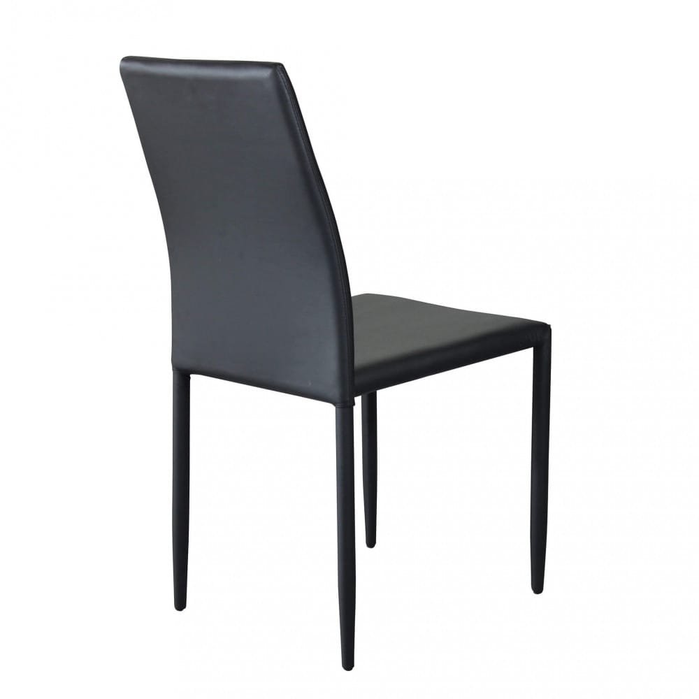 Sedia da Pranzo Moderna in Ecopelle,Acciaio cm 41x43x90 – RACHEL