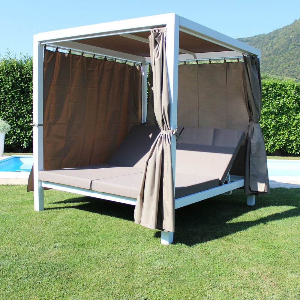Gazebo Letto in Alluminio cm 209×188,5×206 – RICH