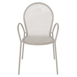 Poltrona da Giardino Impilabile in Acciaio cm 51x61x90 – JOEL