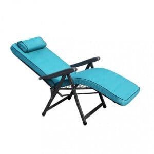Poltrona Sdraio relax reclinabile in Tessuto,Acciaio cm 155x60x60 – MORTY