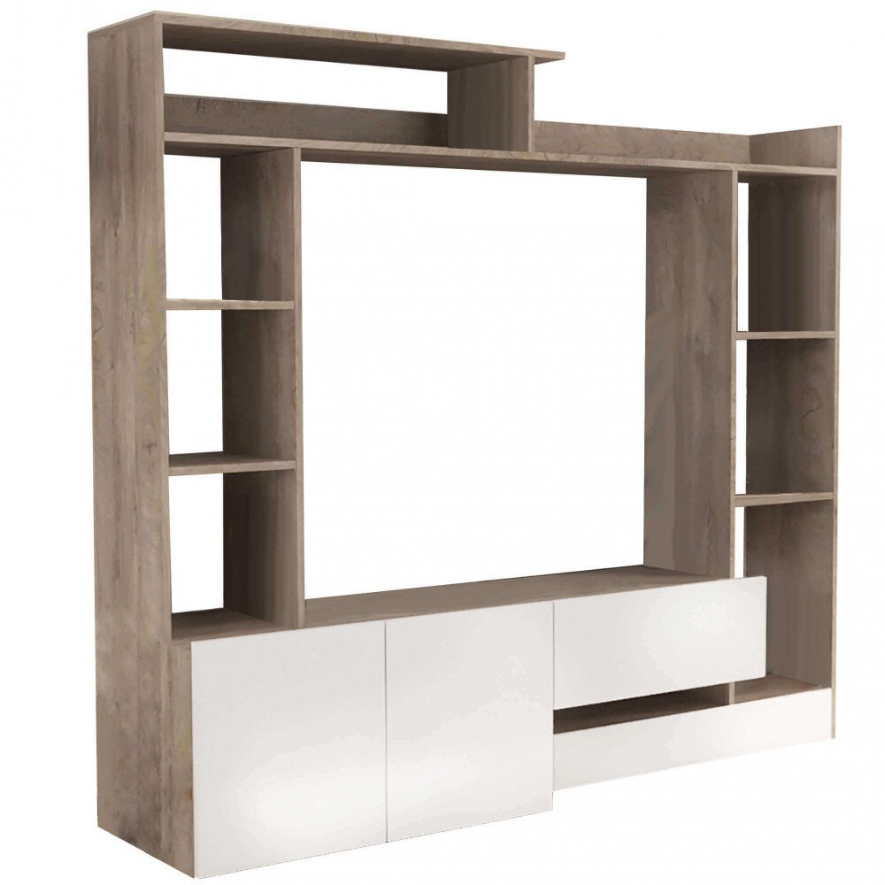 Parete Attrezzata per Soggiorno in Truciolare cm 180x40x165 – THEO