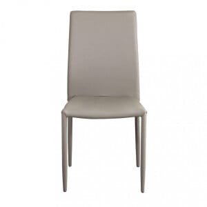 Sedia da Pranzo Moderna in Ecopelle,Acciaio cm 41x43x90 – RACHEL