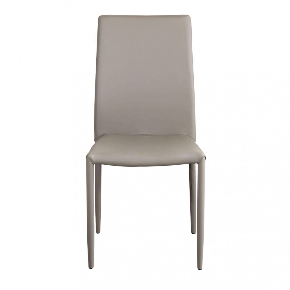 Sedia da Pranzo Moderna in Ecopelle,Acciaio cm 41x43x90 – RACHEL