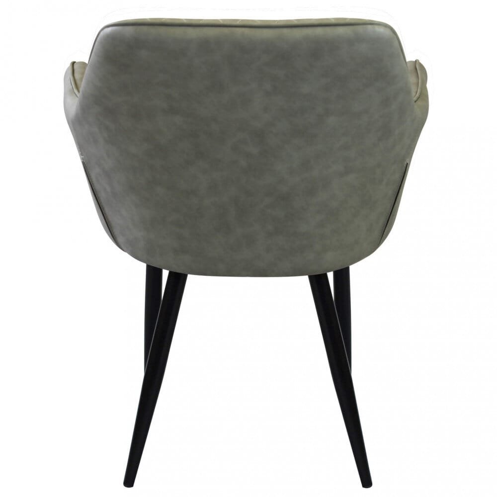 Poltrona per Sala da Pranzo in Ecopelle,Metallo cm 48x62x83 – ROBIN
