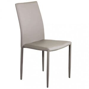 Sedia da Pranzo Moderna in Ecopelle,Acciaio cm 41x43x90 – RACHEL