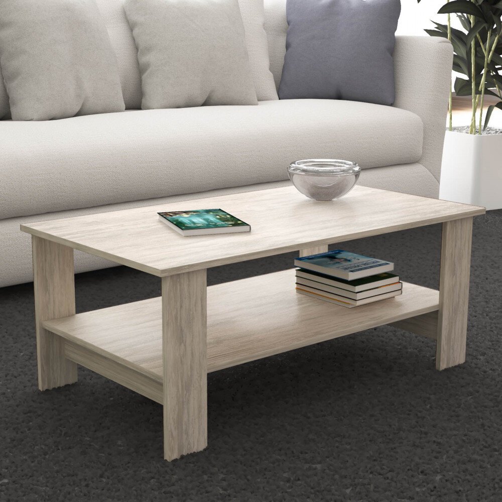 Tavolino da Salotto con ripiano Moderno in truciolare 100×40 – JONNY