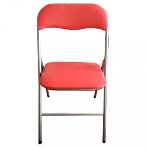 Sedia Pieghevole Salvaspazio in Acciaio,PVC cm 44x45x79 – SLIM