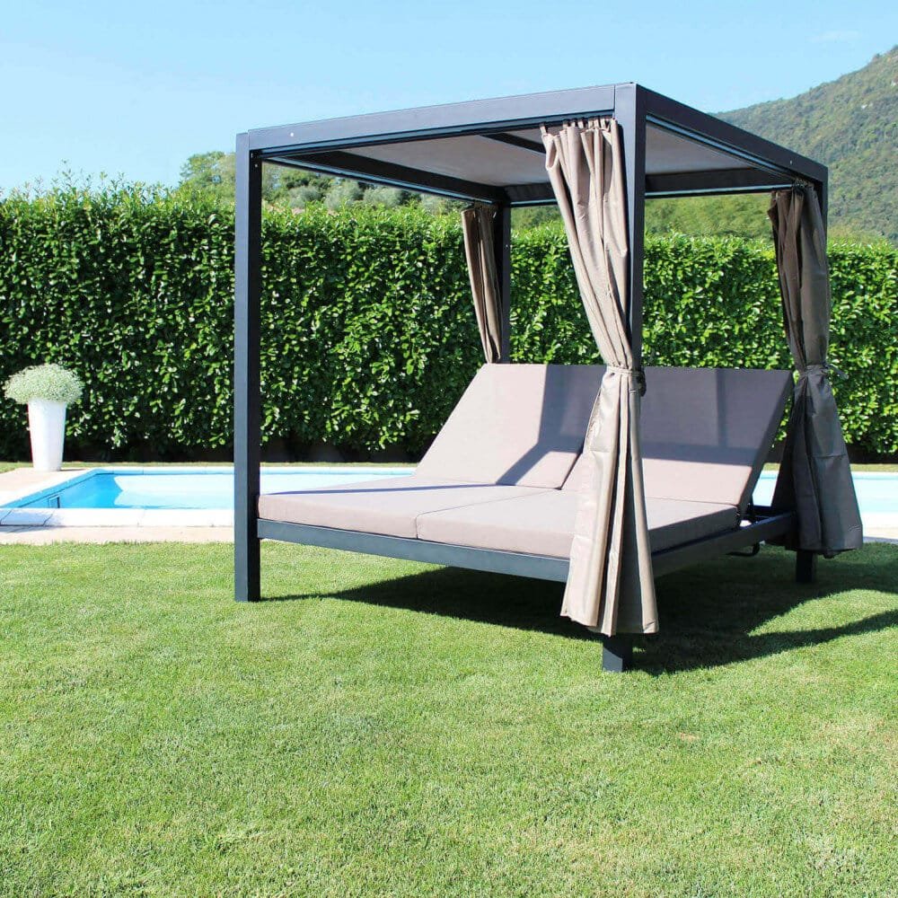 Gazebo Letto in Alluminio cm 209×188,5×206 – RICH