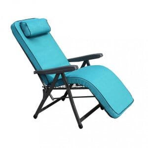 Poltrona Sdraio relax reclinabile in Tessuto,Acciaio cm 155x60x60 – MORTY