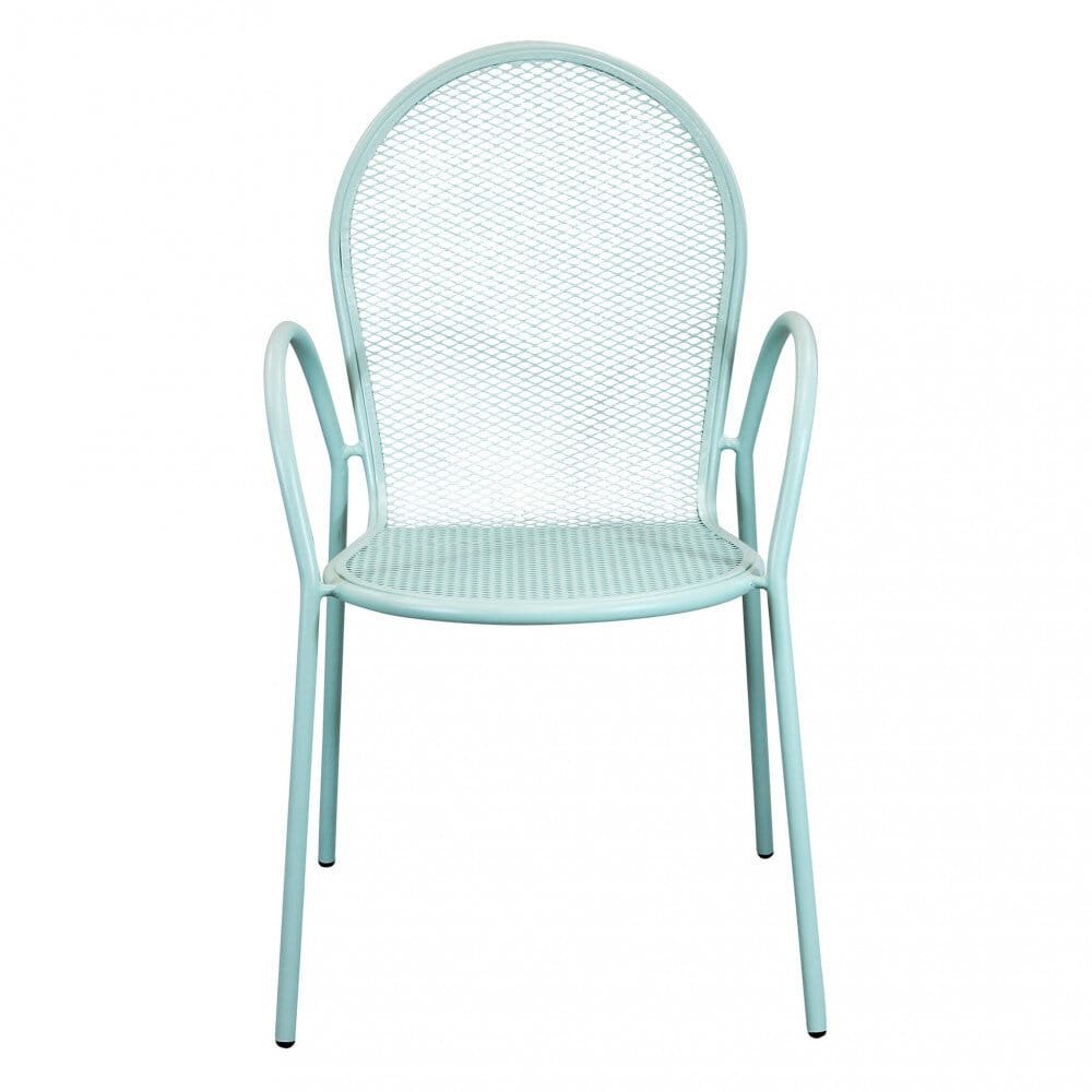 Poltrona da Giardino Impilabile in Acciaio cm 51x61x90 – JOEL