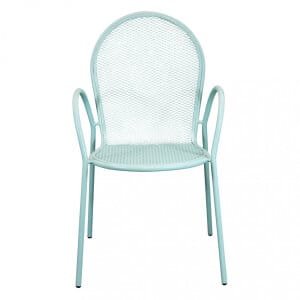 Poltrona da Giardino Impilabile in Acciaio cm 51x61x90 – JOEL