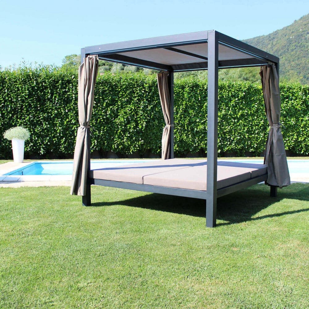 Gazebo Letto in Alluminio cm 209×188,5×206 – RICH