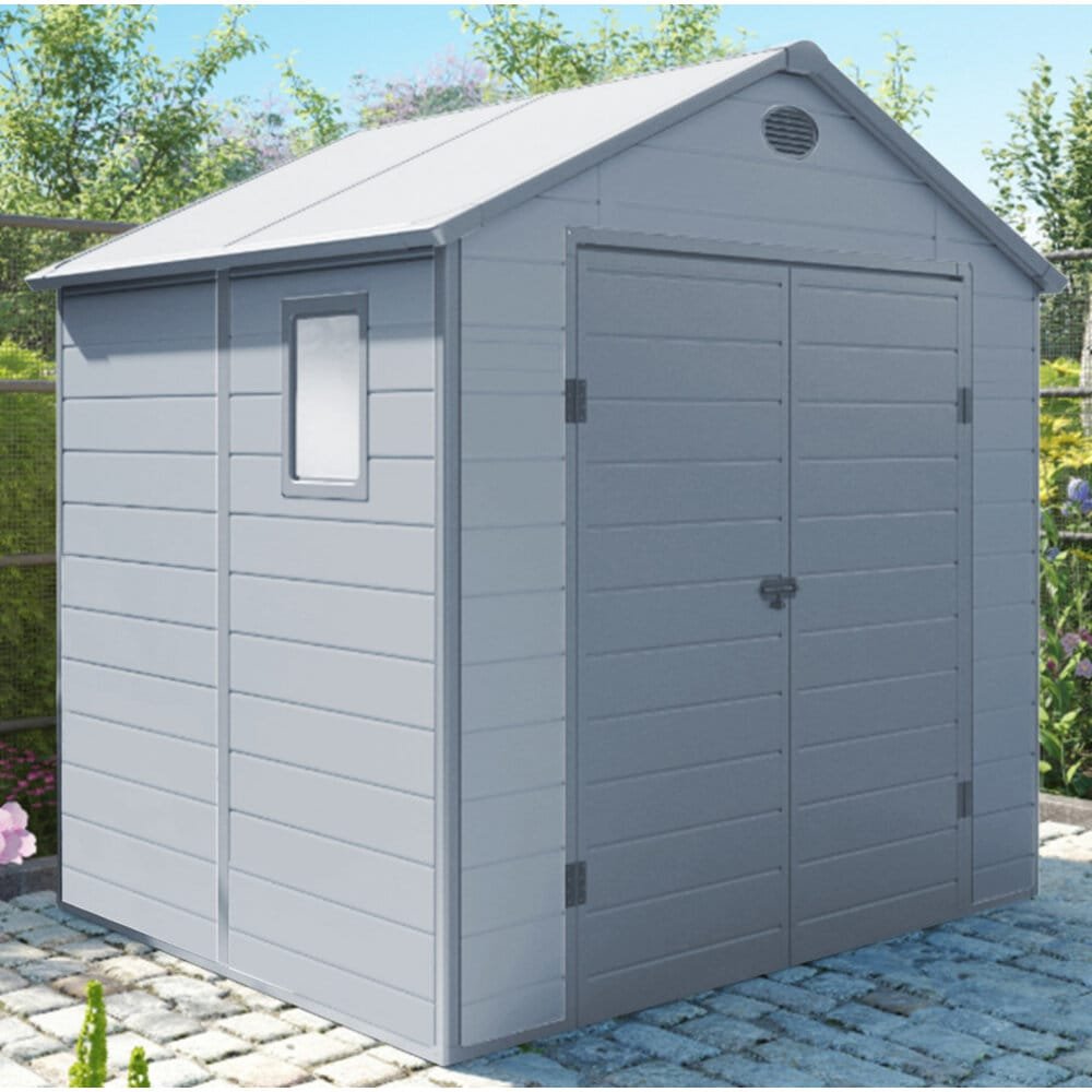 Casetta Porta Attrezzi da Giardino in Plastica cm 190x192x226 – FOX
