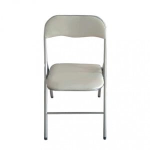 Sedia Pieghevole Salvaspazio in Acciaio,PVC cm 44x45x79 – SLIM