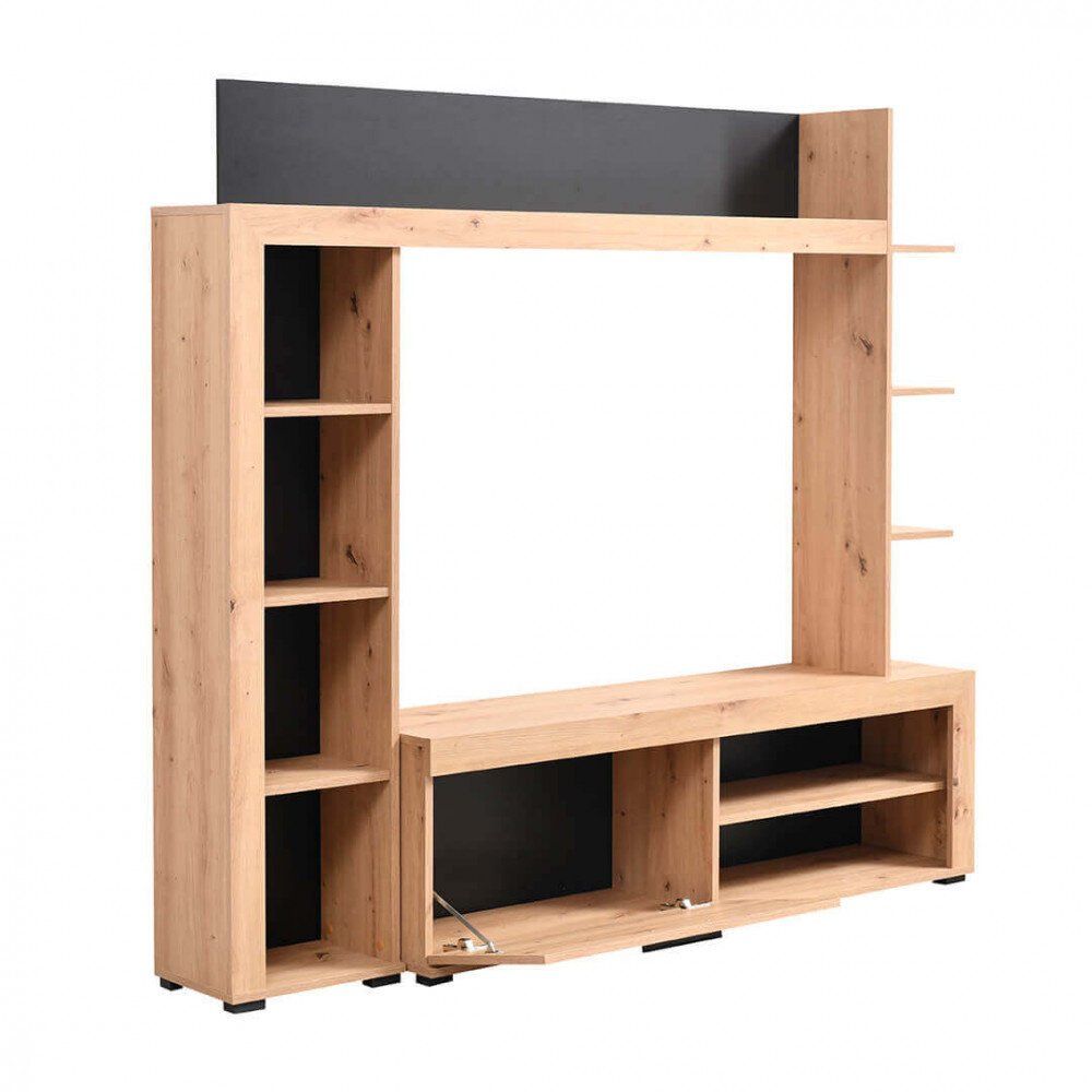 parete attrezzata moderna cm 172,5 x 33 x 157,5 h – ZENWOOD