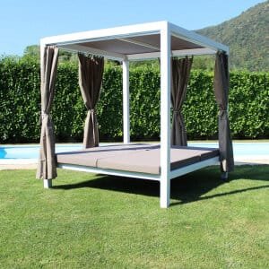 Gazebo Letto in Alluminio cm 209×188,5×206 – RICH