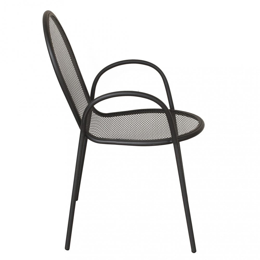 Poltrona da Giardino Impilabile in Acciaio cm 51x61x90 – JOEL