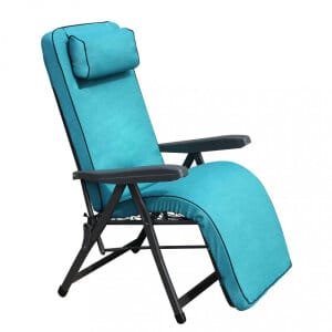 Poltrona Sdraio relax reclinabile in Tessuto,Acciaio cm 155x60x60 – MORTY