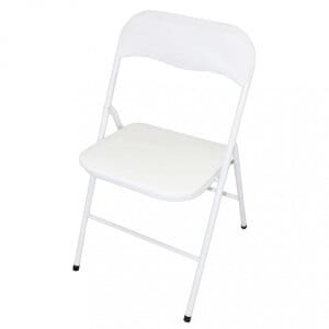 Sedia Pieghevole Salvaspazio in Acciaio,PVC cm 44x45x79 – SLIM