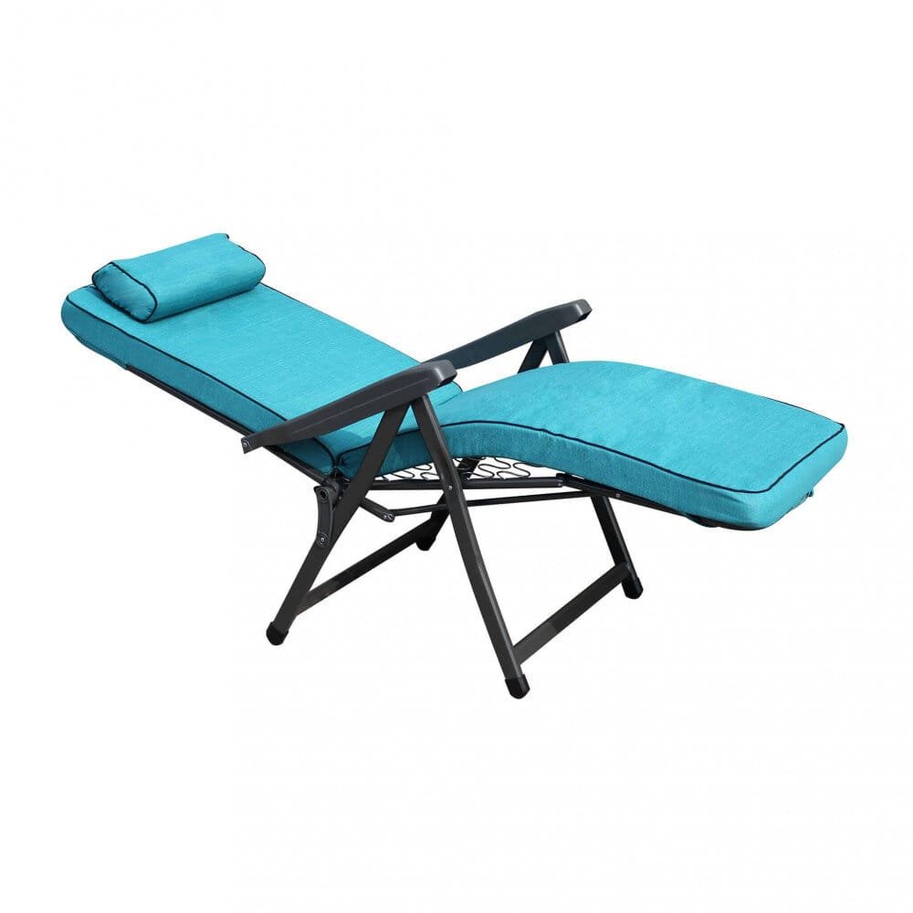Poltrona Sdraio relax reclinabile in Tessuto,Acciaio cm 155x60x60 – MORTY