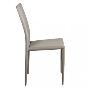 Sedia da Pranzo Moderna in Ecopelle,Acciaio cm 41x43x90 – RACHEL