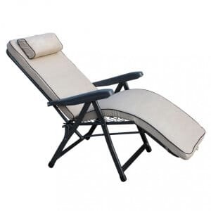Poltrona Sdraio relax reclinabile in Tessuto,Acciaio cm 155x60x60 – MORTY