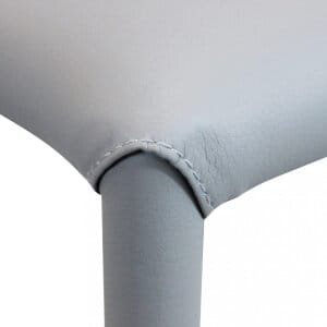 Sedia da Pranzo Moderna in Ecopelle,Acciaio cm 41x43x90 – RACHEL