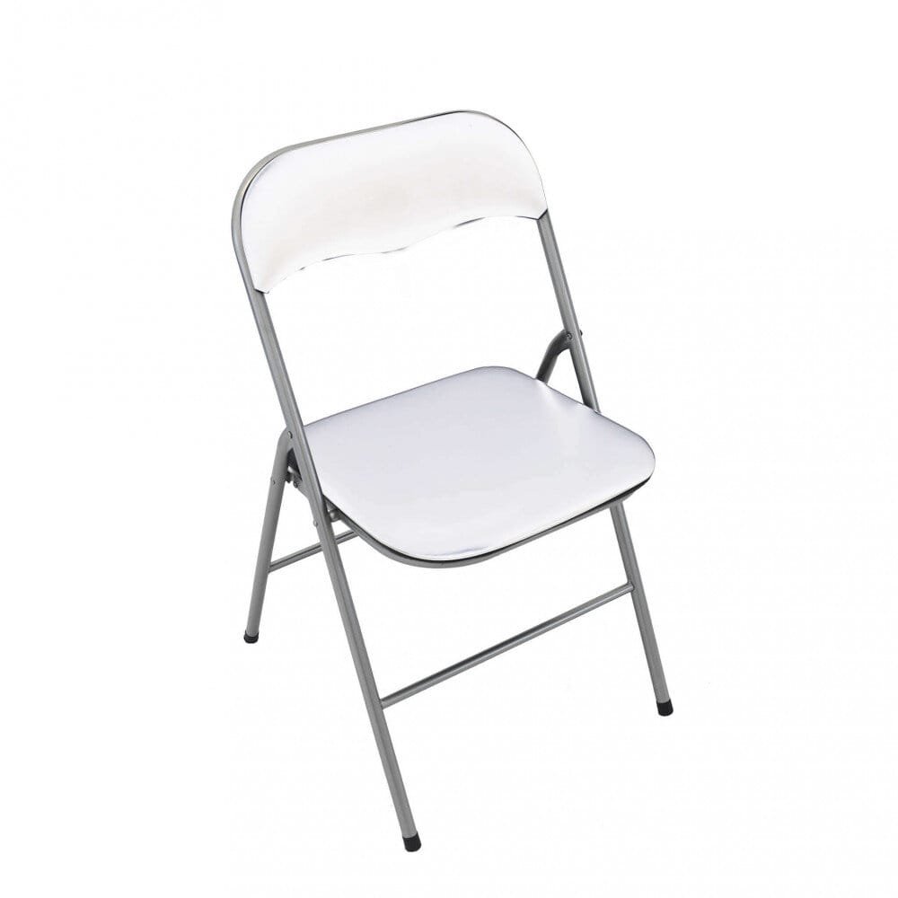 Sedia Pieghevole Salvaspazio in Acciaio,PVC cm 44x45x79 – SLIM
