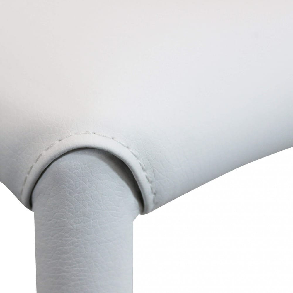 Sedia da Pranzo Moderna in Ecopelle,Acciaio cm 41x43x90 – RACHEL