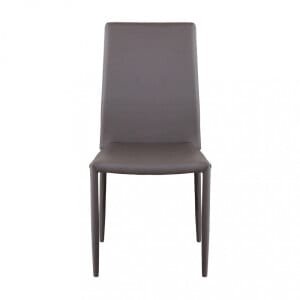 Sedia da Pranzo Moderna in Ecopelle,Acciaio cm 41x43x90 – RACHEL