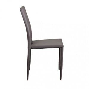 Sedia da Pranzo Moderna in Ecopelle,Acciaio cm 41x43x90 – RACHEL