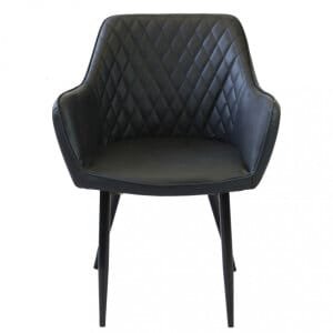 Poltrona per Sala da Pranzo in Ecopelle,Metallo cm 48x62x83 – ROBIN