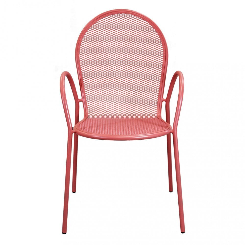 Poltrona da Giardino Impilabile in Acciaio cm 51x61x90 – JOEL