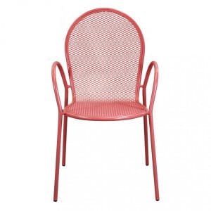 Poltrona da Giardino Impilabile in Acciaio cm 51x61x90 – JOEL