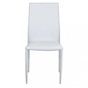 Sedia da Pranzo Moderna in Ecopelle,Acciaio cm 41x43x90 – RACHEL