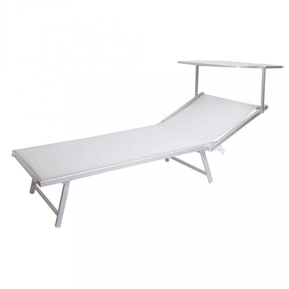Lettino prendisole XL in Alluminio,Textilene cm 213x85x40 – KODY
