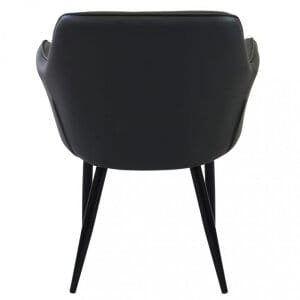 Poltrona per Sala da Pranzo in Ecopelle,Metallo cm 48x62x83 – ROBIN