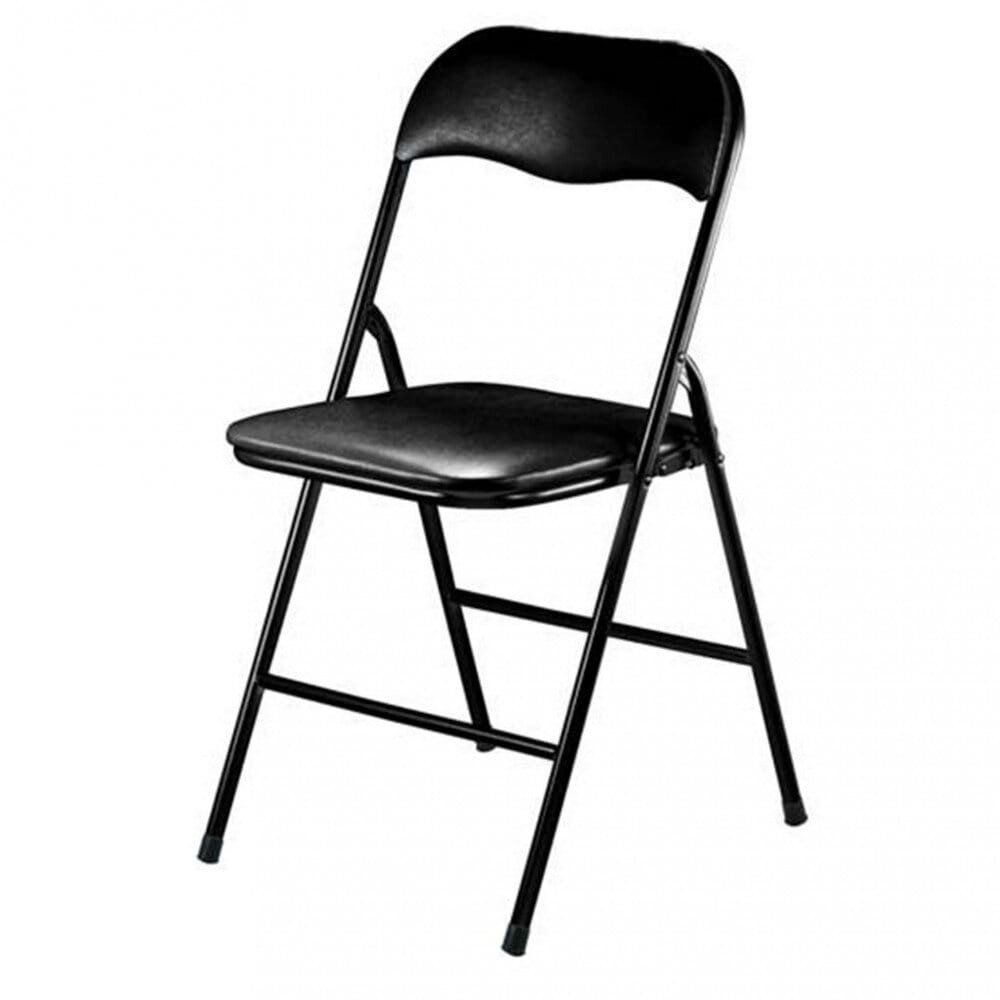 Sedia Pieghevole Salvaspazio in Acciaio,PVC cm 44x45x79 – SLIM