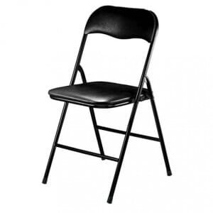 Sedia Pieghevole Salvaspazio in Acciaio,PVC cm 44x45x79 – SLIM