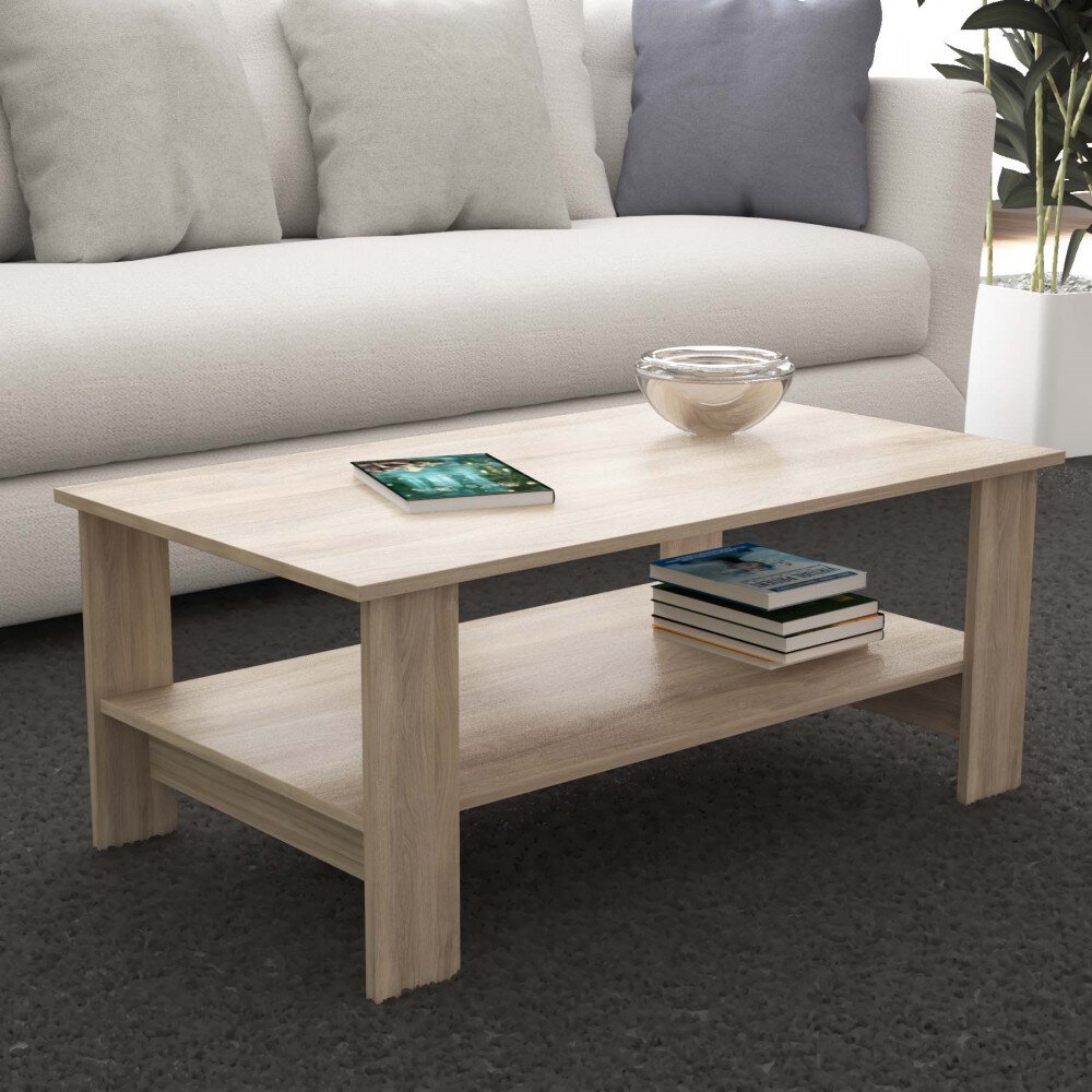 Tavolino da Salotto con ripiano Moderno in truciolare 100×40 – JONNY