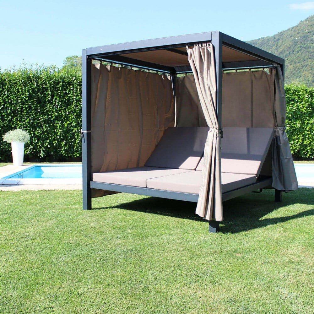 Gazebo Letto in Alluminio cm 209×188,5×206 – RICH