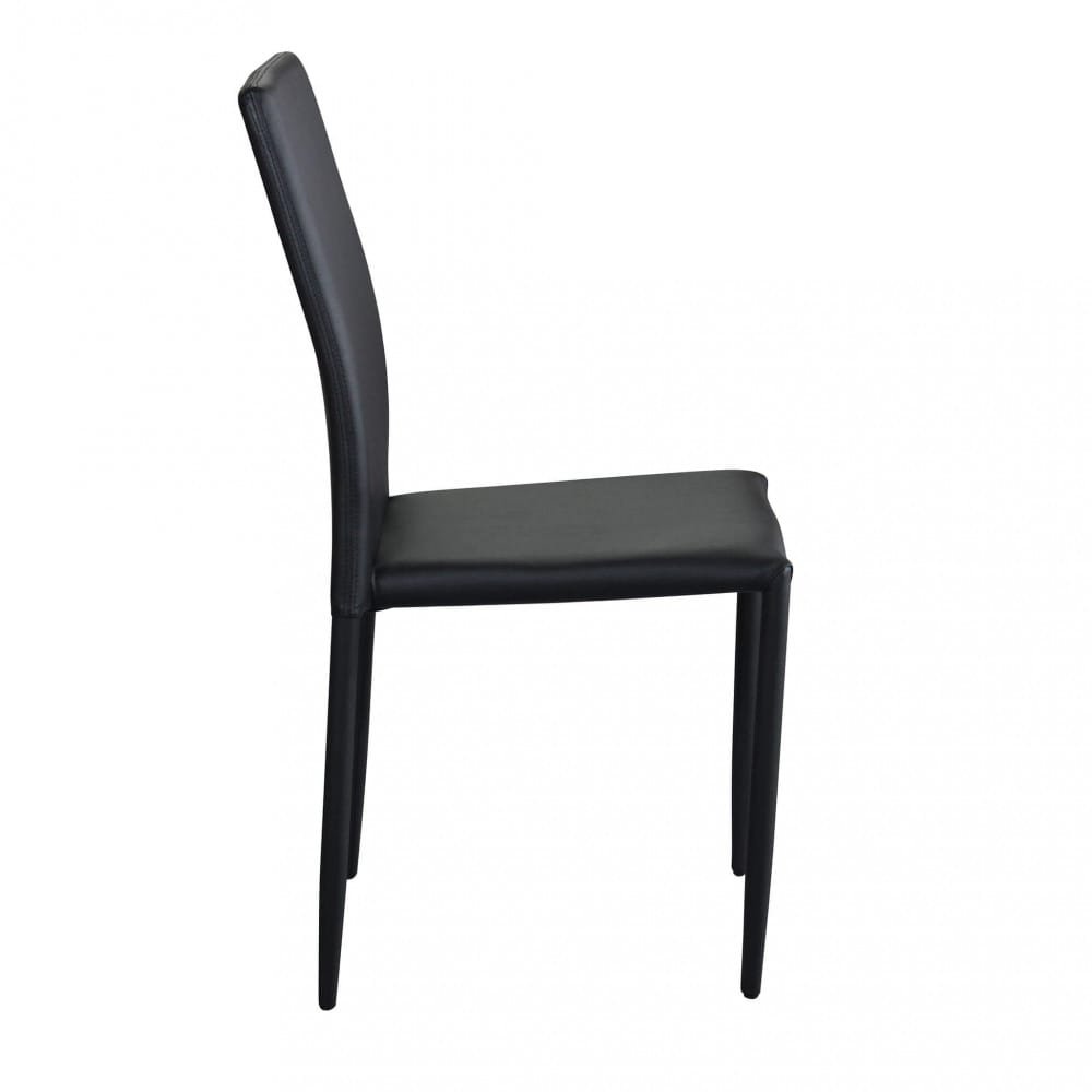 Sedia da Pranzo Moderna in Ecopelle,Acciaio cm 41x43x90 – RACHEL