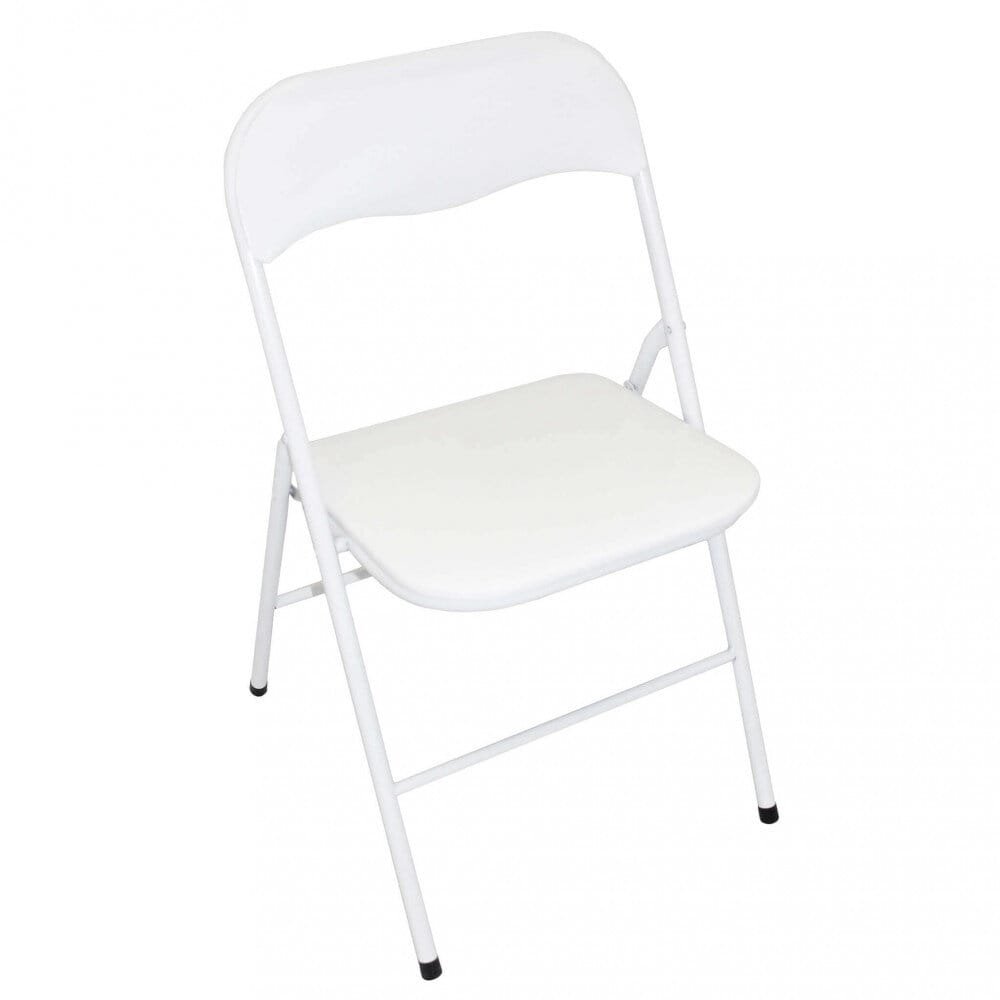 Sedia Pieghevole Salvaspazio in Acciaio,PVC cm 44x45x79 – SLIM