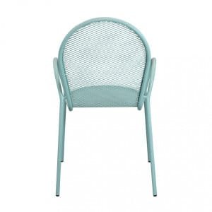 Poltrona da Giardino Impilabile in Acciaio cm 51x61x90 – JOEL