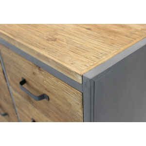 Cassettiera in Legno,Metallo cm 81,5x38x82,5 – TRISTAN