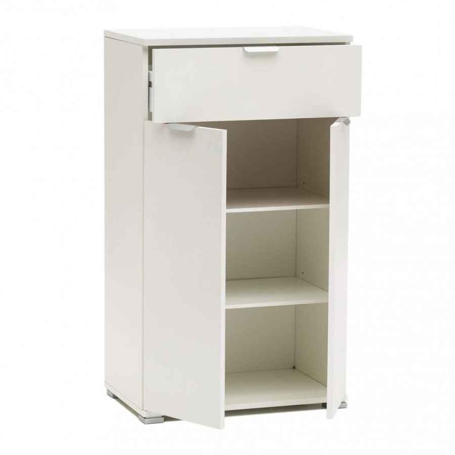 Armadietto da Bagno con due ante e un cassetto in Truciolare cm 60x38x103 – SILAS